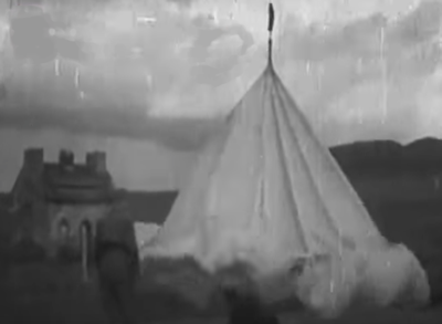 A Video shot showing the parachute tower at Lundin Links in use
