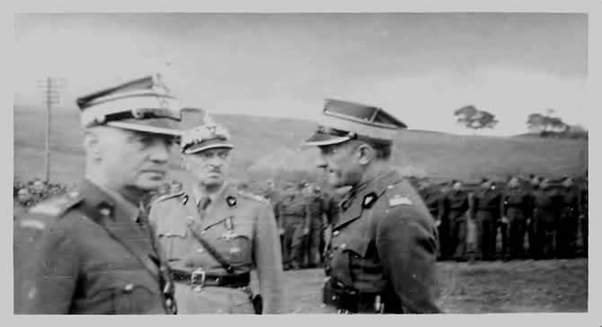 General Sikorski Visiting Auchtertool Camp 1942a