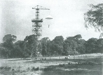 Polish Soldiers At Parachute Tower (Taken From Lundie Tower) - 400x293